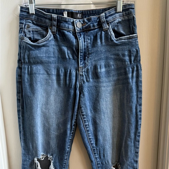 KUT from the Kloth Boyfriend High Rise Boyfriend Jeans 6 Distressed Casual Comfy